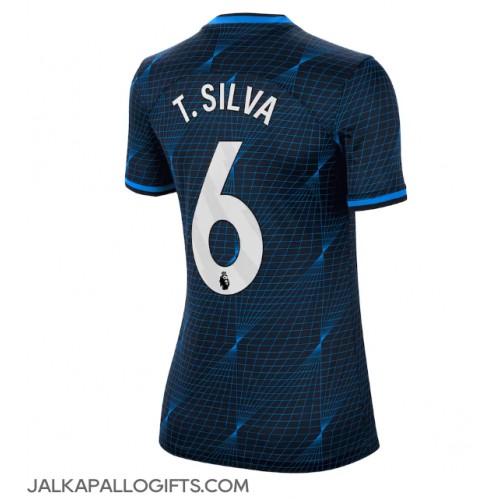 Chelsea Thiago Silva #6 Vieraspaita Naiset 2023-24 Lyhythihainen